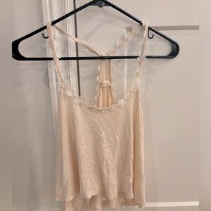 Ladies Size Small Paper Crane Floral Lined Tank fop - Good Condition